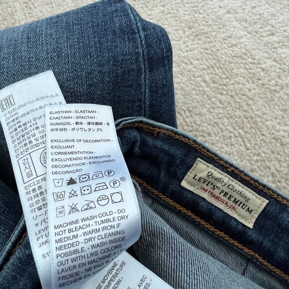 Levi’s Premium 721 High Rise Skinny Blue Jeans 28 - Picture 11 of 11